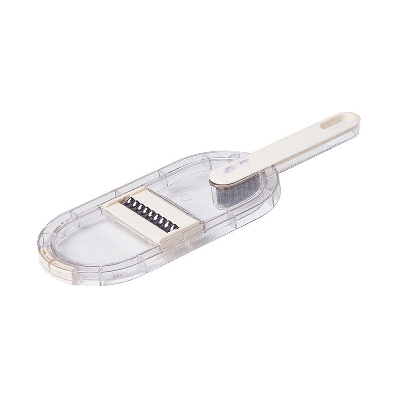 Multifunction Vegetable Cutter with Basket & Cleaning Brush – Portable Food Chopper, Slicer & Dicer for Easy Meal Prep