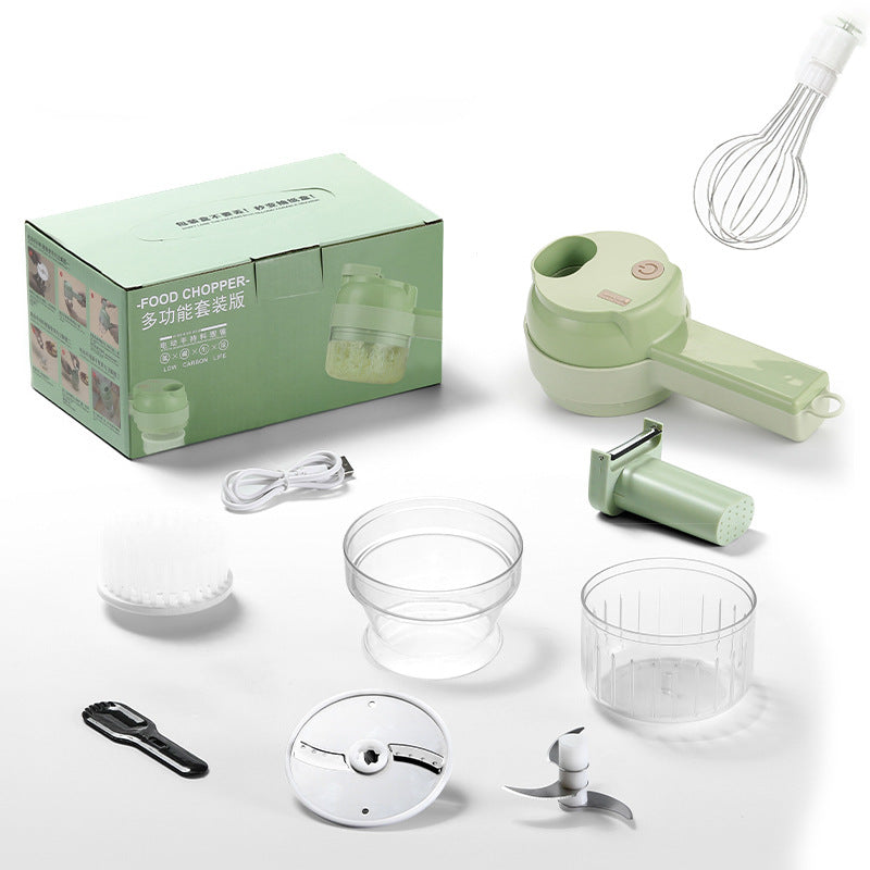 Electric Garlic Chopper – USB Rechargeable Mini Food Processor for Garlic, Onion & Vegetables (One-Touch Operation)