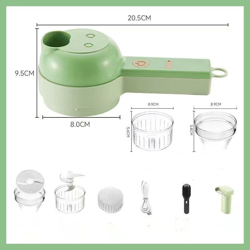 Electric Garlic Chopper – USB Rechargeable Mini Food Processor for Garlic, Onion & Vegetables (One-Touch Operation)