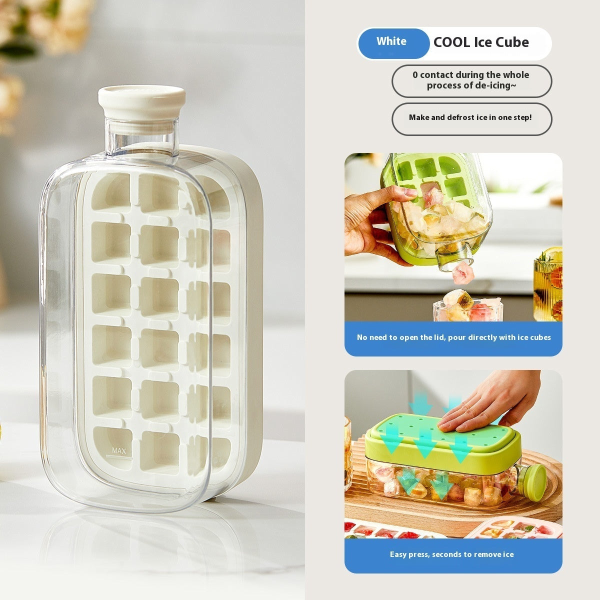 Portable Ice Maker Cup – One-Click Instant Ice Cooling Bottle with Straw (Reusable & Zero-Contact Design)