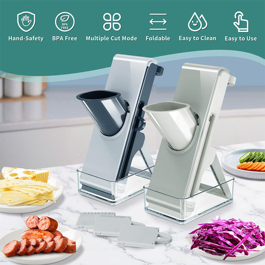 Adjustable Mandoline Vegetable Slicer – 3-in-1 Food Cutter, Dicer & Julienne Tool for Fast Meal Prep