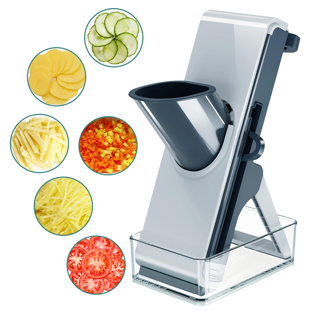 Adjustable Mandoline Vegetable Slicer – 3-in-1 Food Cutter, Dicer & Julienne Tool for Fast Meal Prep