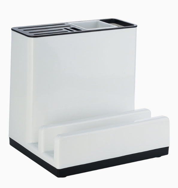 Kitchen Knife & Utensil Storage Rack – Multifunction Tableware Organizer for Countertop & Cabinet (Space-Saving Design)