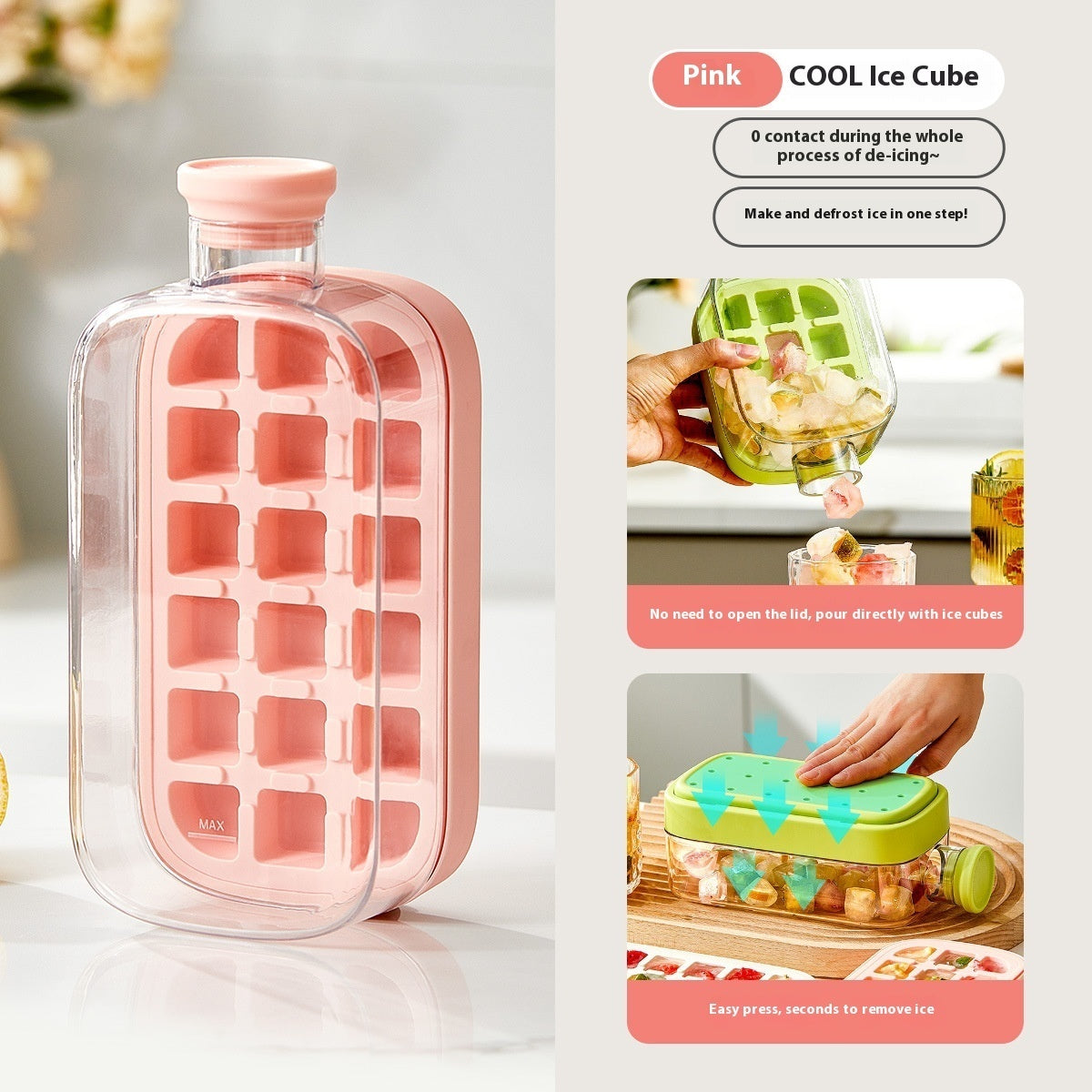 Portable Ice Maker Cup – One-Click Instant Ice Cooling Bottle with Straw (Reusable & Zero-Contact Design)