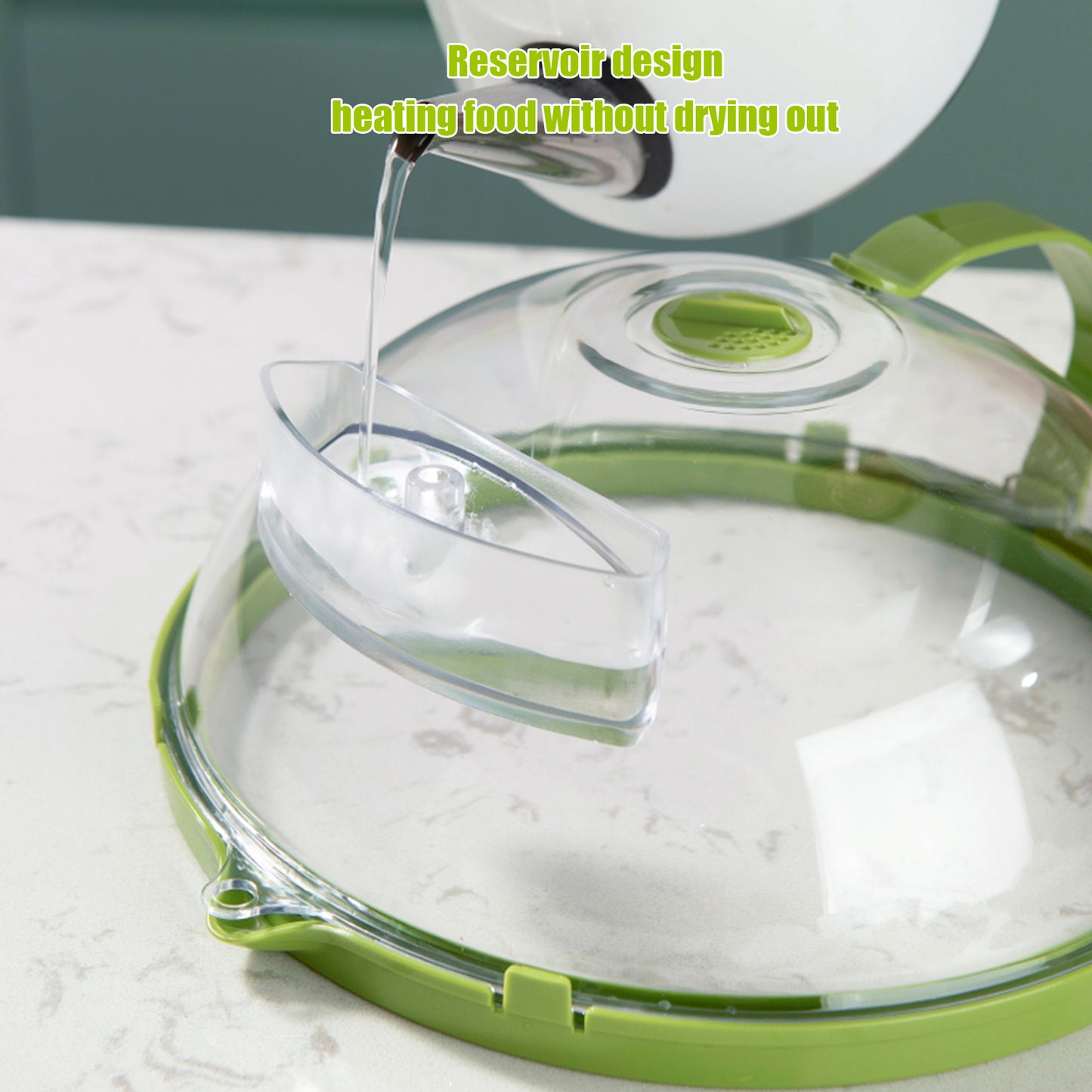 Microwave Food Cover – Splash-Proof Heat Resistant Splatter Guard Lid for Food Heating (Reusable & Easy Clean)