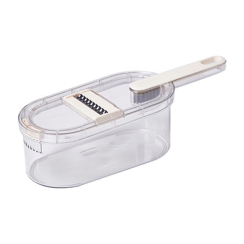 Multifunction Vegetable Cutter with Basket & Cleaning Brush – Portable Food Chopper, Slicer & Dicer for Easy Meal Prep