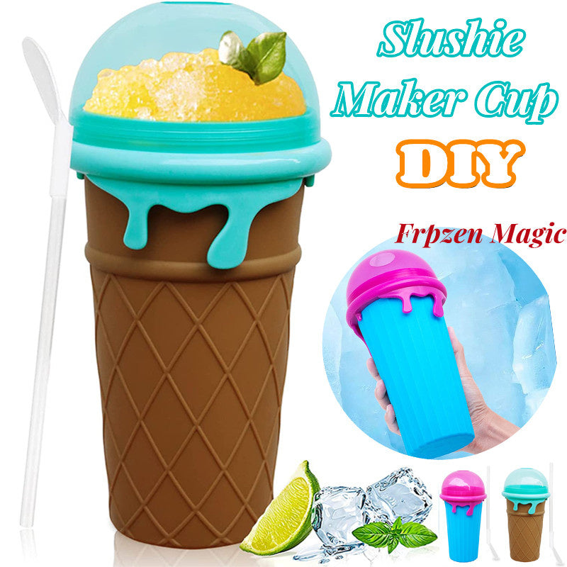 Magic Slushy Maker Cup (500ML) – Portable Instant Frozen Smoothie & Ice Cream Maker Bottle
