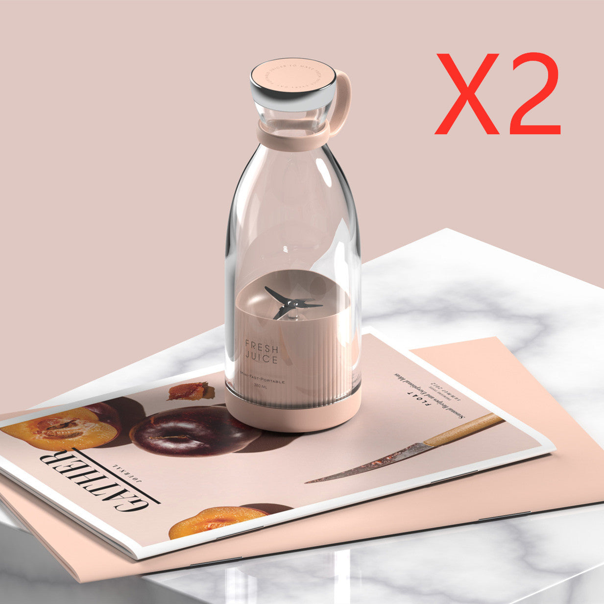 Portable USB Rechargeable Blender – 350ML Personal Smoothie Maker for Travel, Gym & Kitchen