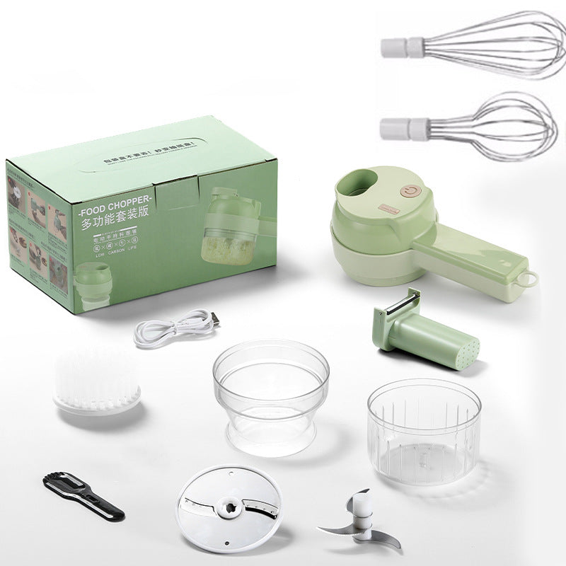 Electric Garlic Chopper – USB Rechargeable Mini Food Processor for Garlic, Onion & Vegetables (One-Touch Operation)