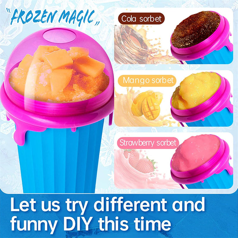 Magic Slushy Maker Cup (500ML) – Portable Instant Frozen Smoothie & Ice Cream Maker Bottle