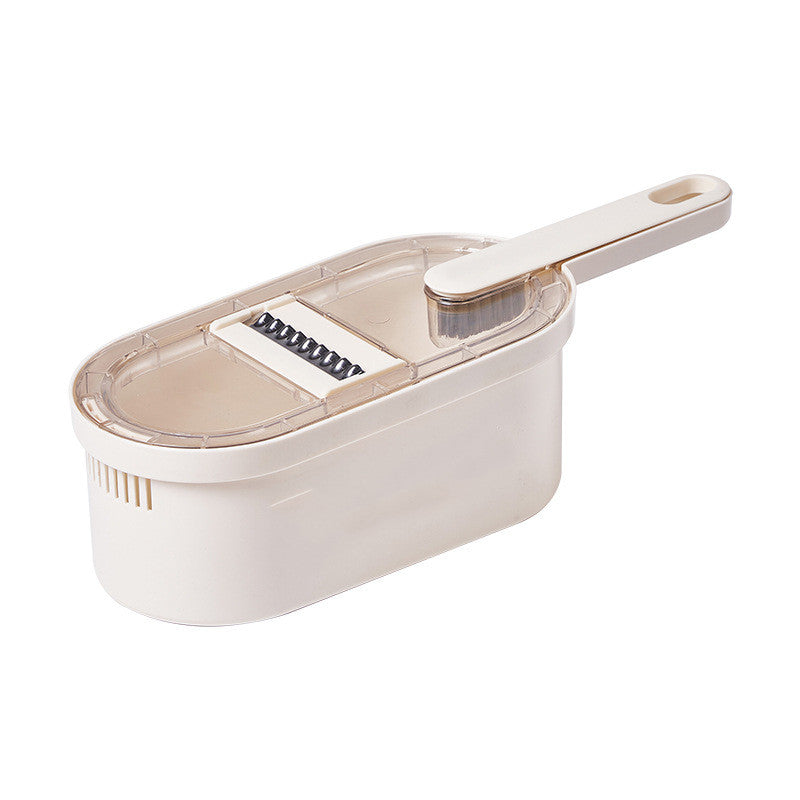 Multifunction Vegetable Cutter with Basket & Cleaning Brush – Portable Food Chopper, Slicer & Dicer for Easy Meal Prep