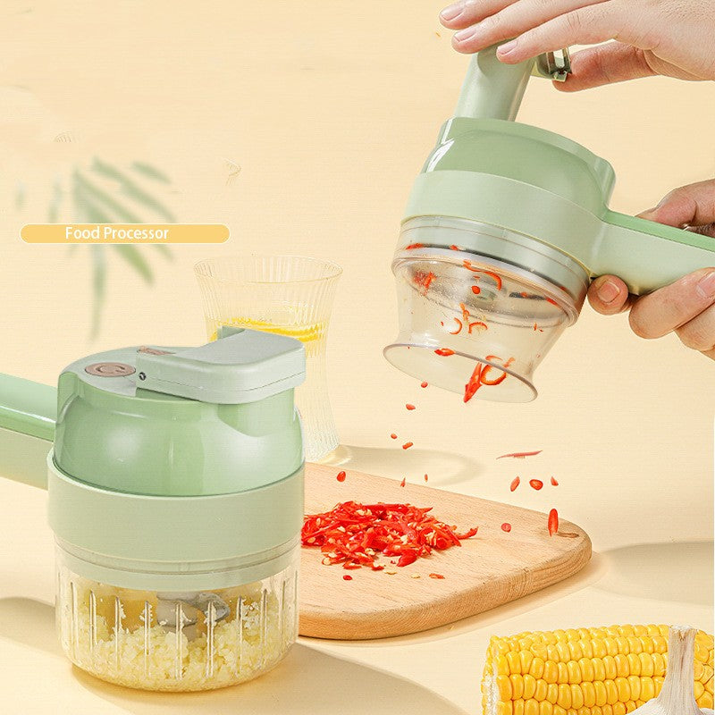 Electric Garlic Chopper – USB Rechargeable Mini Food Processor for Garlic, Onion & Vegetables (One-Touch Operation)