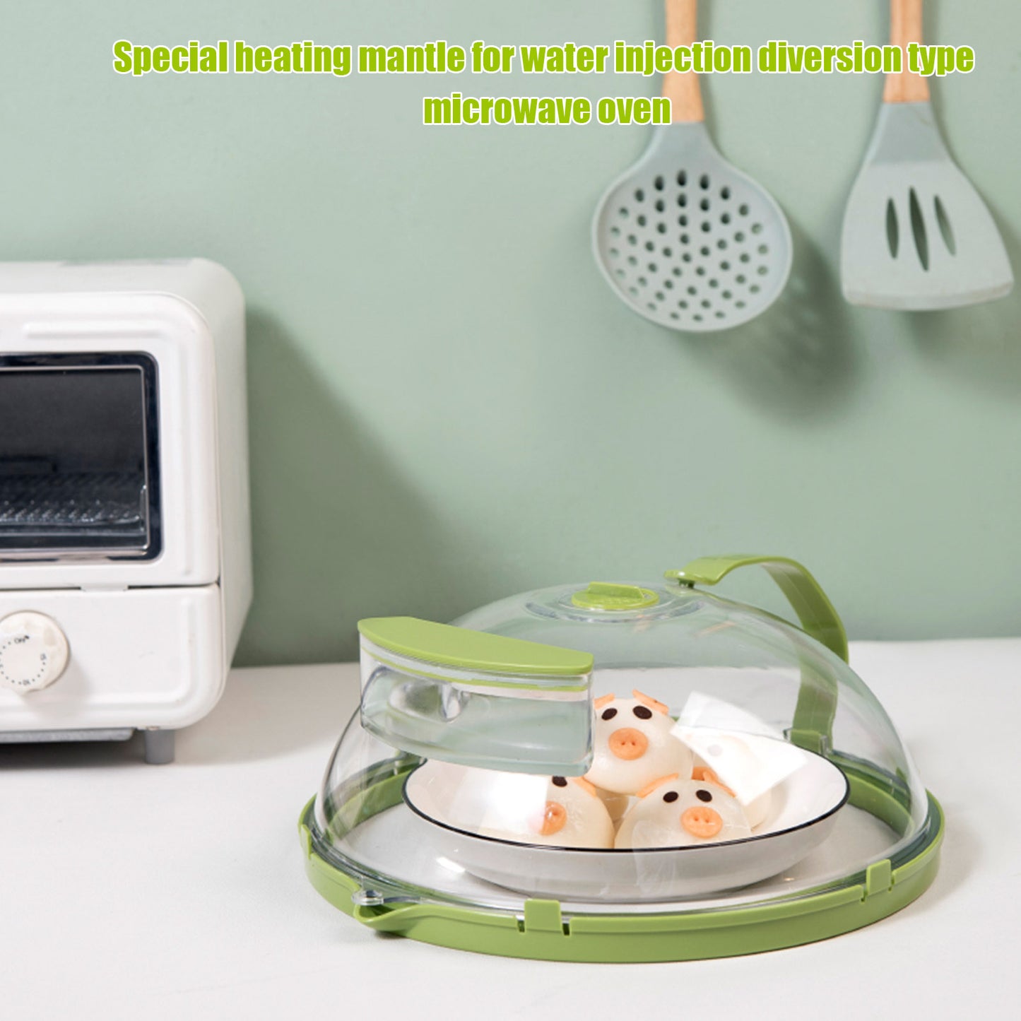 Microwave Food Cover – Splash-Proof Heat Resistant Splatter Guard Lid for Food Heating (Reusable & Easy Clean)