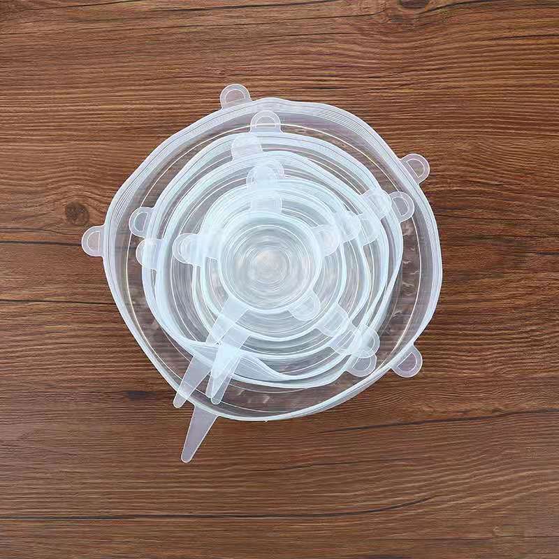 Reusable Silicone Stretch Lids Set (6 PCS) – Airtight Food Covers for Bowls, Containers & Fresh Storage