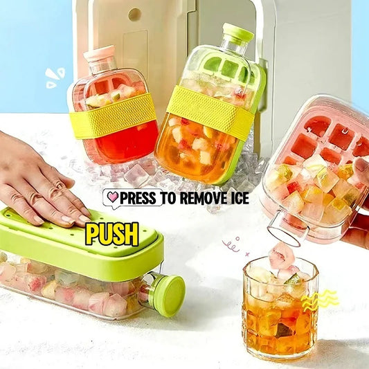 Portable Ice Maker Cup – One-Click Instant Ice Cooling Bottle with Straw (Reusable & Zero-Contact Design)